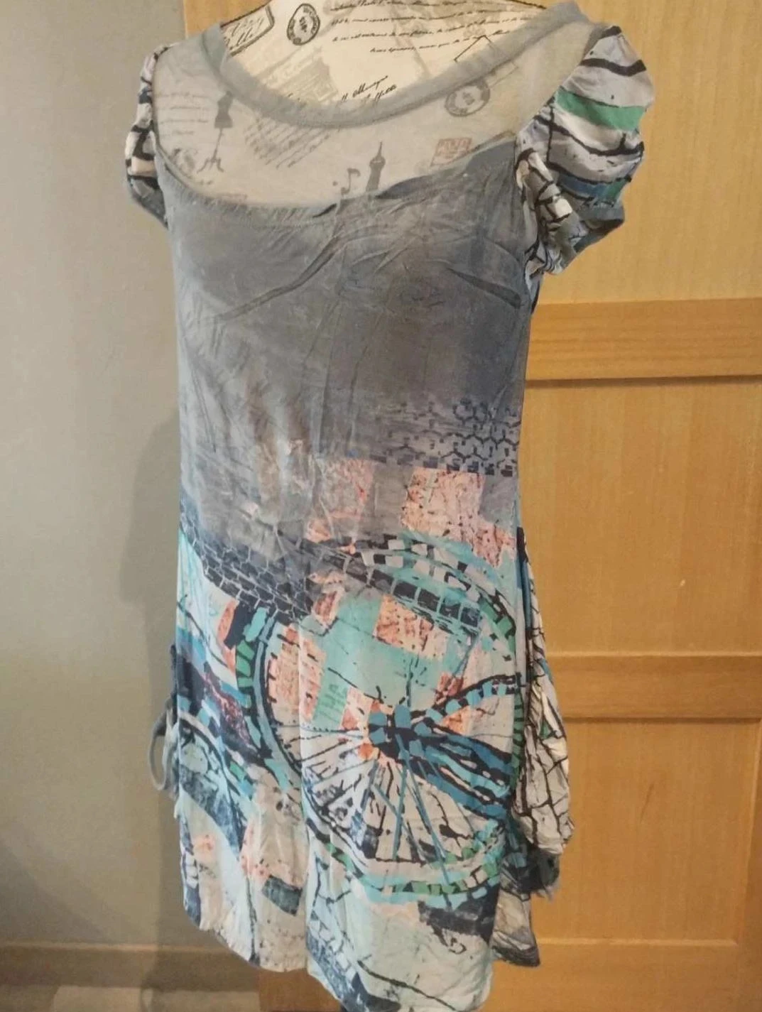Robe/tunique gris/bleu, Save the queen, T42